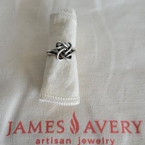 Retired James Avery intertwined hearts Ring